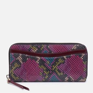 HOBO Max Large Zip Around Leather Continental Wallet, Organization, Mosaic,‎ NWT